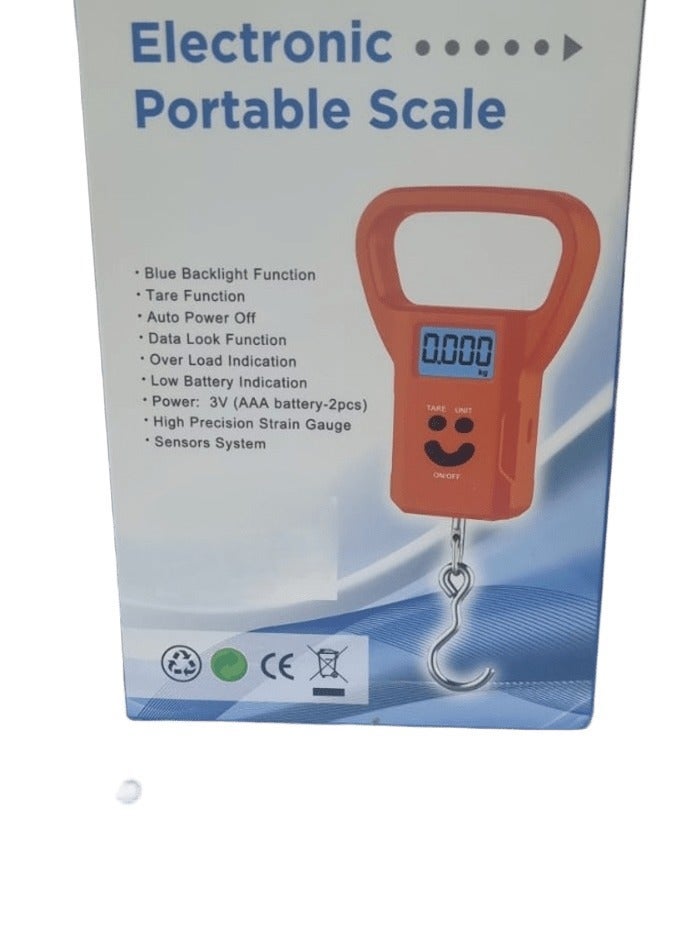 ميزان أمتعة رقمي محمول باليد بشاشة LCD - Image 3